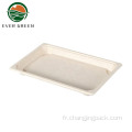 Récipient alimentaire en papier alimentaire en papier microwavable recyclé Bagasse